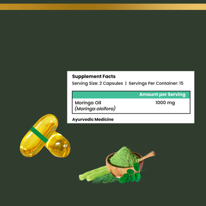 Voll Sante Moringa Oil: Bottle of 30 Capsules
