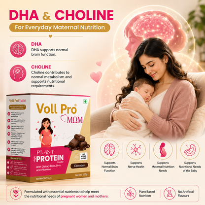 Voll Pro MOM Plant Protein Powder 200g (Swiss Chocolate Flavour)