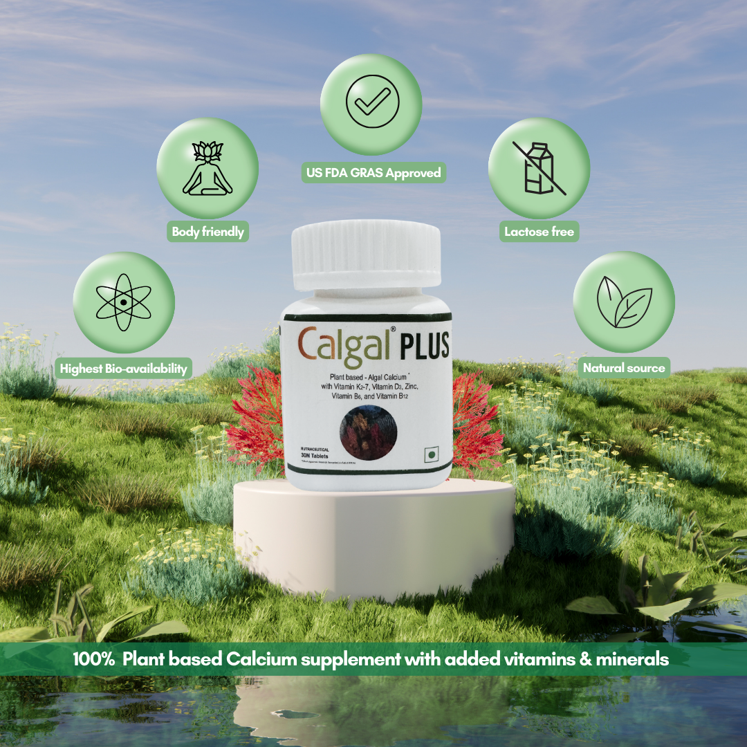 Voll Sante Algal Calcium Calgal Plus: Bottle of 30 Tablets