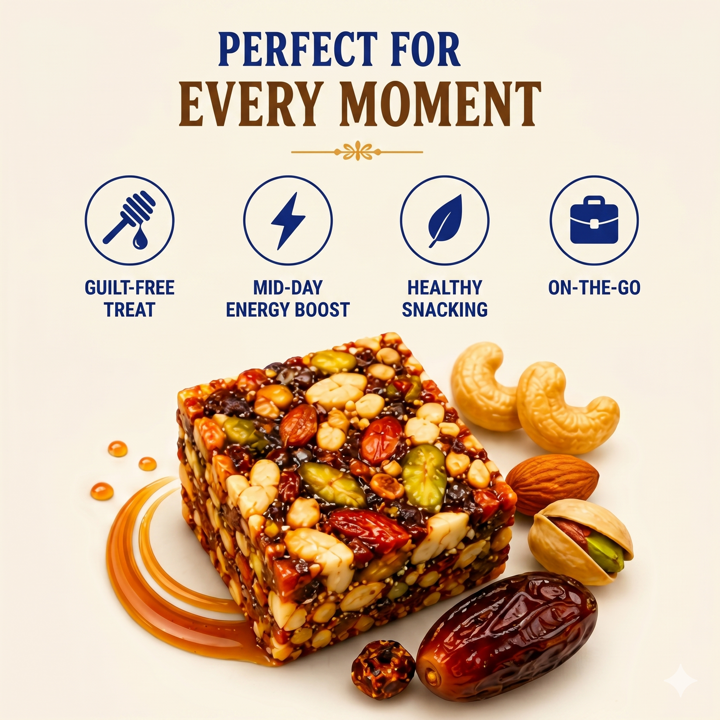 Cravia Date Bites – Premium Date & Nut Energy Bites| 120g × 2
