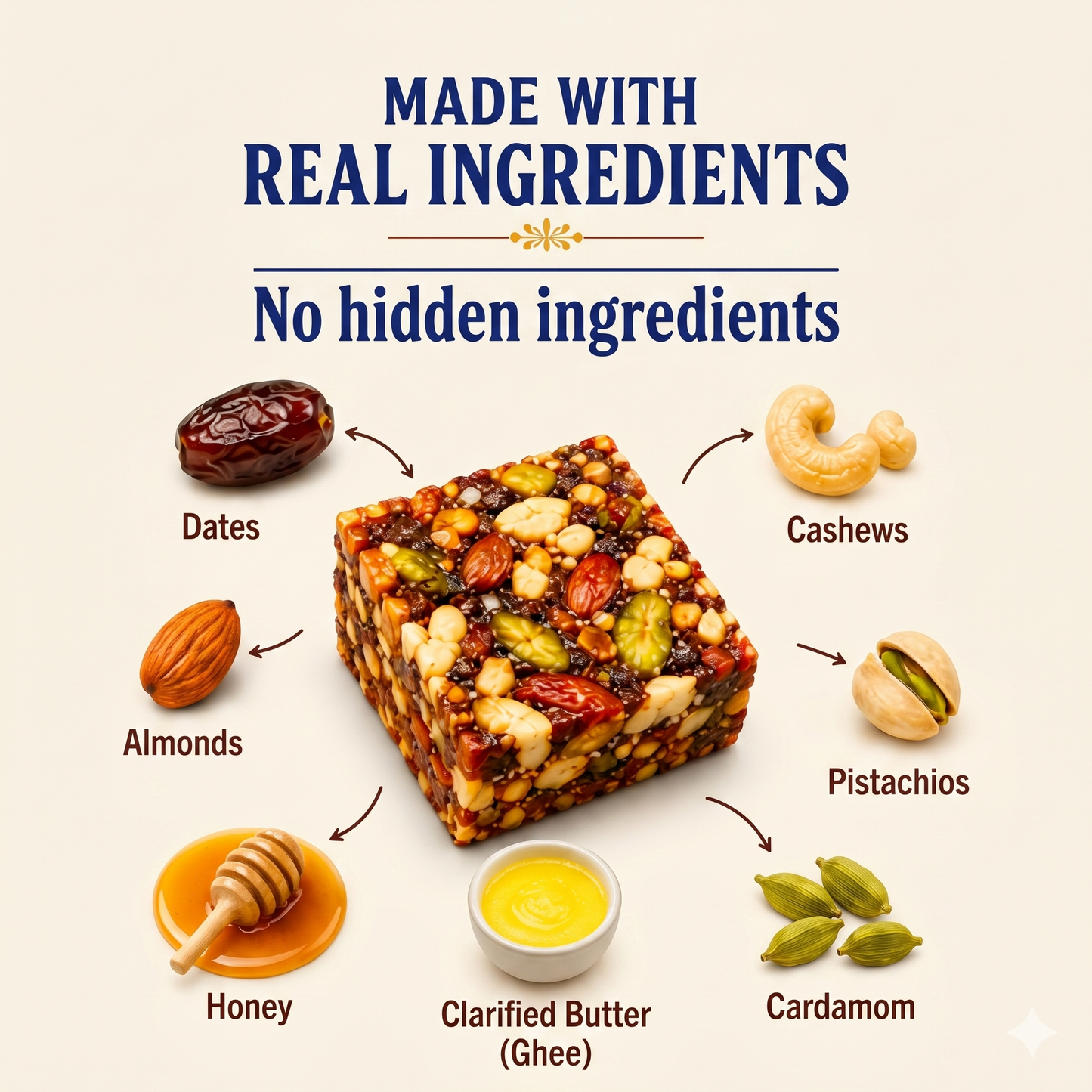 Cravia Date Bites – Premium Date & Nut Energy Bites| 120g × 2