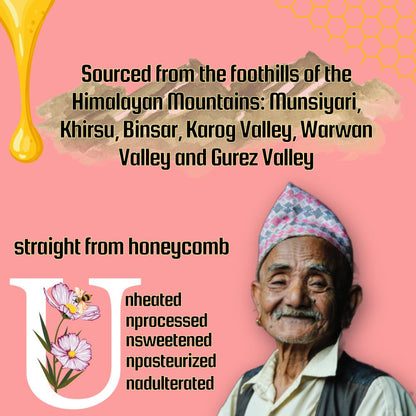 Seven Sages Himalayan Multi-flora Raw Honey: Jar of 500g