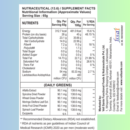 Plant-based protein bar nutrition facts