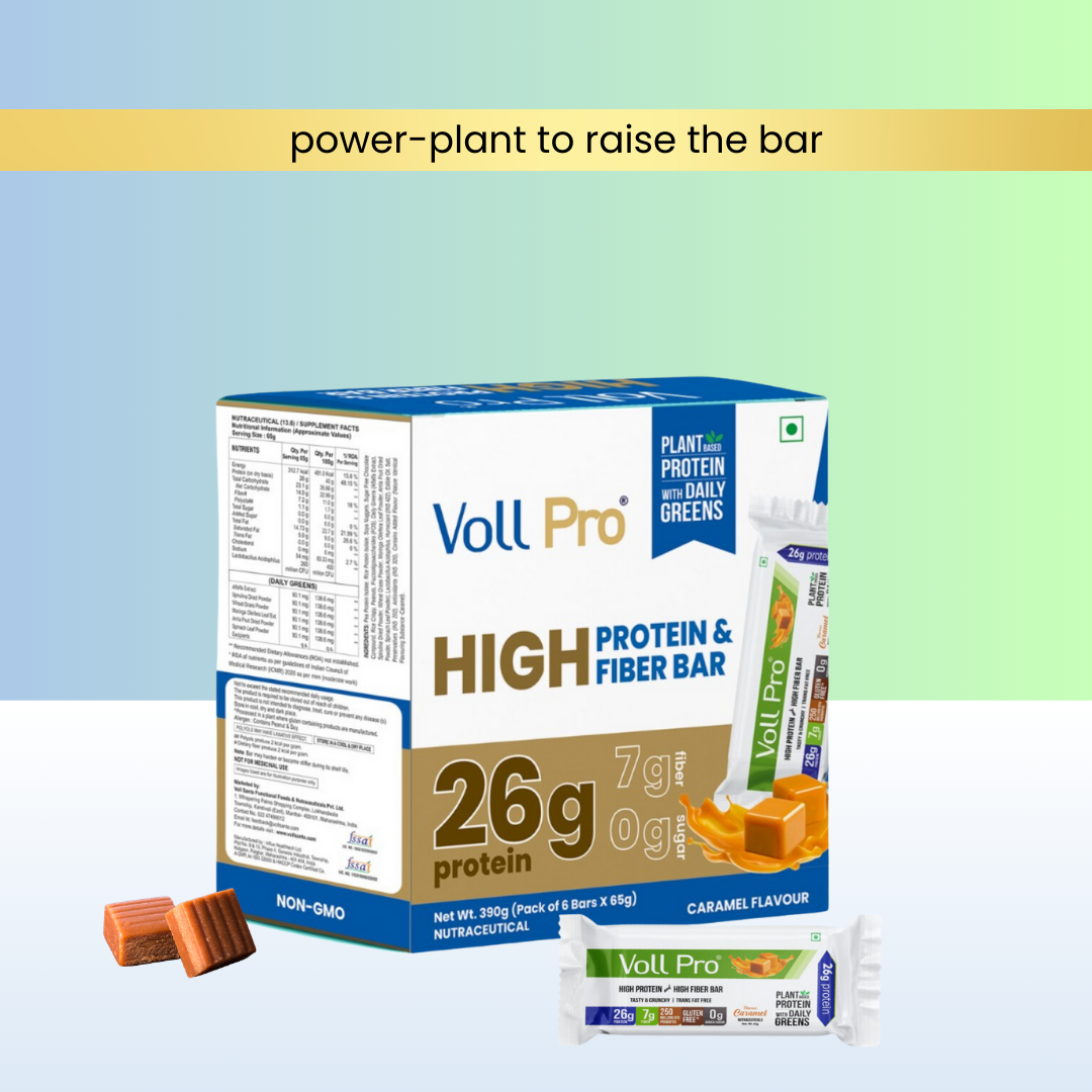 Plant protein bar with 26g protein by Voll Pro