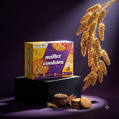 Millet Monk Millet Cookies: 180gm (18 Cookies)