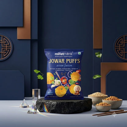 Millet Monk Jowar Puff: 40g (Pack of 3)