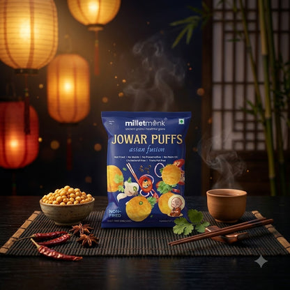 Millet Monk Jowar Puff: 40g (Pack of 3)