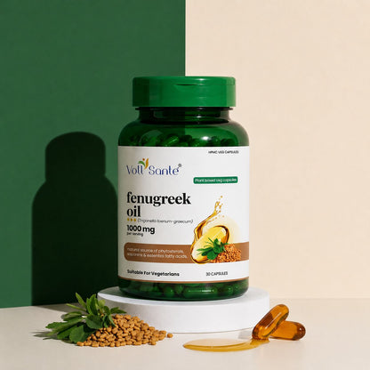Voll Sante Fenugreek Oil: Bottle of 30 Capsules