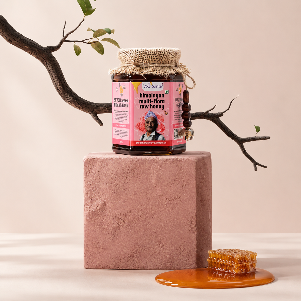 Seven Sages Himalayan Multi-flora Raw Honey: Jar of 500g