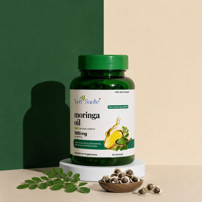 Voll Sante Moringa Oil: Bottle of 30 Capsules