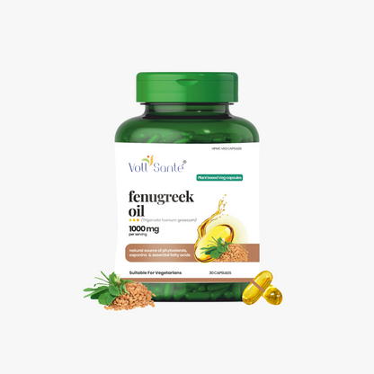 Voll Sante Fenugreek Oil: Bottle of 30 Capsules